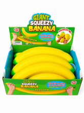 Load image into Gallery viewer, Giant Squeezy Banana – 15” Sensory Fidget Toy MSS14