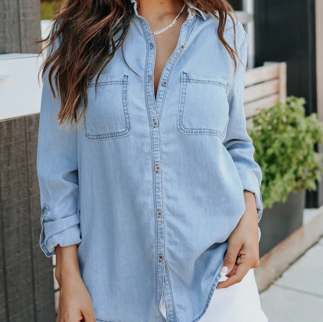 Roxy Button Down Top