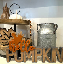 Load image into Gallery viewer, Hello Pumpkin Cutout Sign
