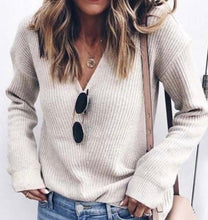 Load image into Gallery viewer, Ella V Neck Sweater
