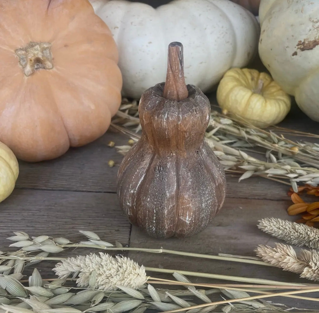 Wood Carved Gourd