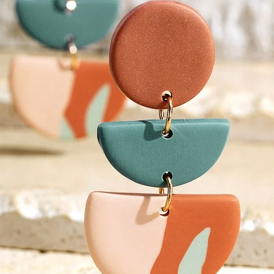 Clay Colorblock Earrings
