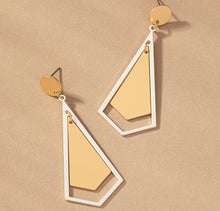 Load image into Gallery viewer, Hailey Two-tone Earrings
