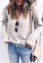 Load image into Gallery viewer, Ella V Neck Sweater
