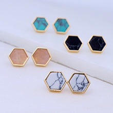 Load image into Gallery viewer, Hexagon Studs
