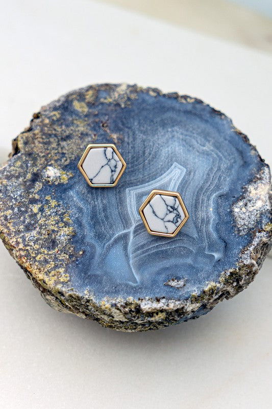 Hexagon Studs