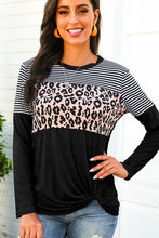 Load image into Gallery viewer, Audrey Knotted Leopard Top
