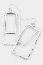 Load image into Gallery viewer, Layered Rectangle Earrings
