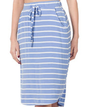 Load image into Gallery viewer, Ella Stripe Pocket Skirt
