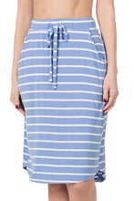 Load image into Gallery viewer, Ella Stripe Pocket Skirt
