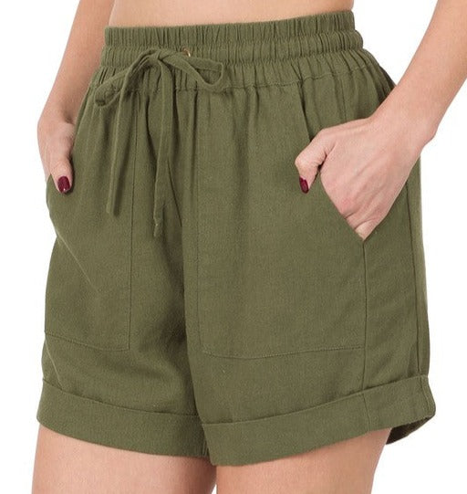 CLEARANCE - Shelly Linen Shorts