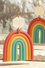 Load image into Gallery viewer, Rainbow Clay Earrings
