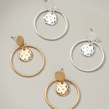 Load image into Gallery viewer, Sandblasted Hoop Earrings
