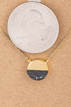 Load image into Gallery viewer, Small Circle Stone Necklace
