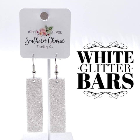 White Glitter Bars