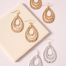 Load image into Gallery viewer, Layered Tear Drop Earrings
