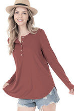 Load image into Gallery viewer, Lisa Long Sleeve Button Top
