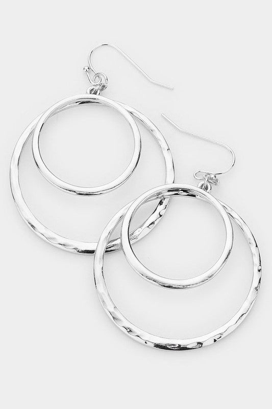 Layered Circle Dangle Earrings