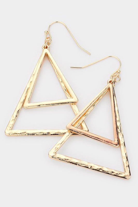 Layered Triangle Earrings