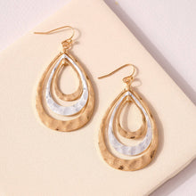 Load image into Gallery viewer, Layered Tear Drop Earrings
