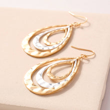 Load image into Gallery viewer, Layered Tear Drop Earrings
