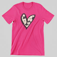 Load image into Gallery viewer, Cowhide Heart Graphic Tee

